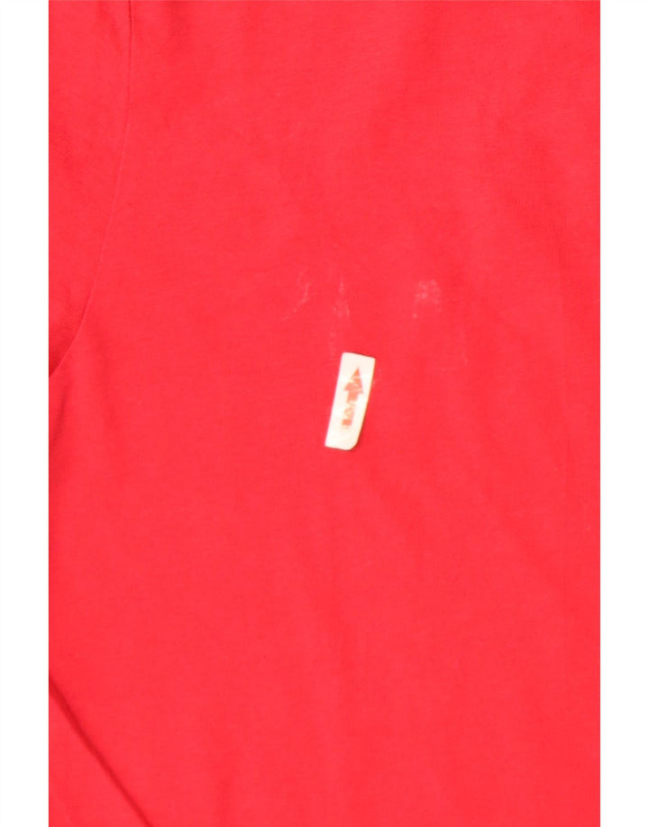 Kappa Herren T-Shirt Top 2XL Rote Baumwolle