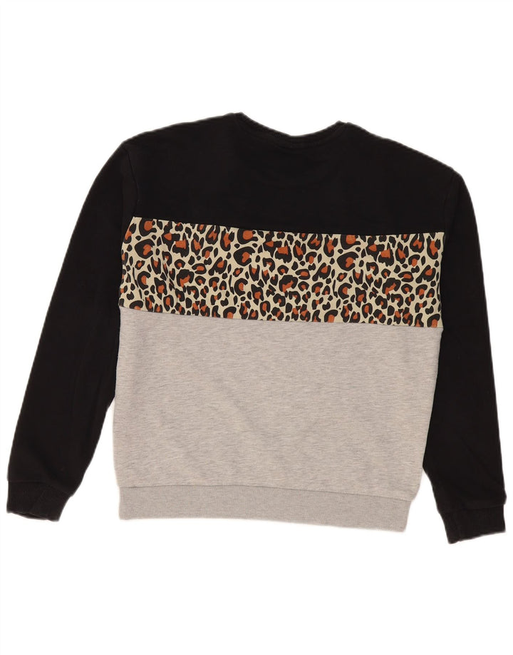 Fila Damen Grafik-Sweatshirt-Pullover UK 10 Small Mehrfarbig