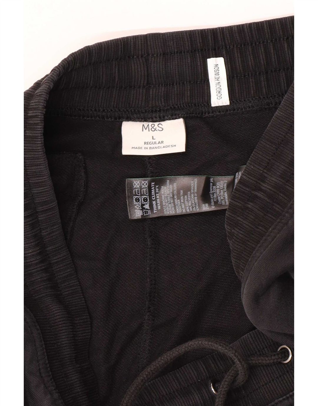 Marks & Spencer Herren-Trainingshose, große schwarze Baumwolle