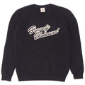 Zara Herren-Sweatshirt mit Grafik, Größe S, marineblau, Baumwolle