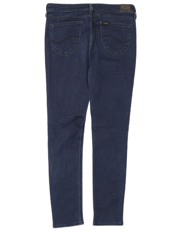 Lee Damen Scarlett Skinny Jeans W32 L33 Marineblaue Baumwolle