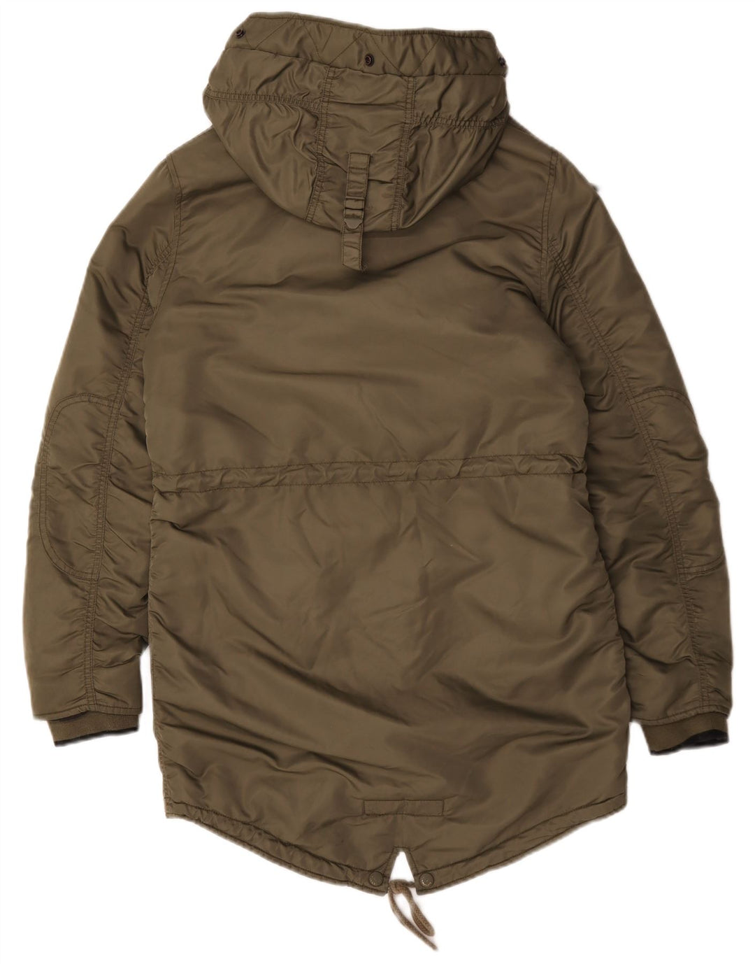 Superdry Damen-Parka mit Kapuze, UK 10, Größe S, Grün, Polyester