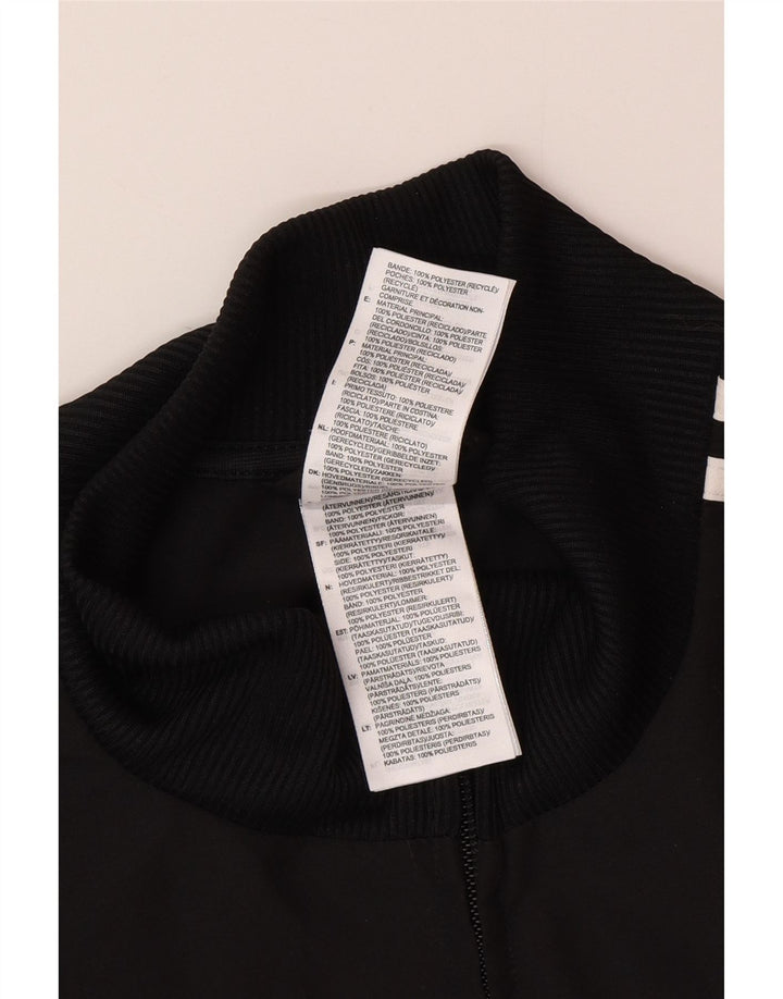 Adidas Herren-Trainingsanzug-Top-Jacke, großes schwarzes Polyester