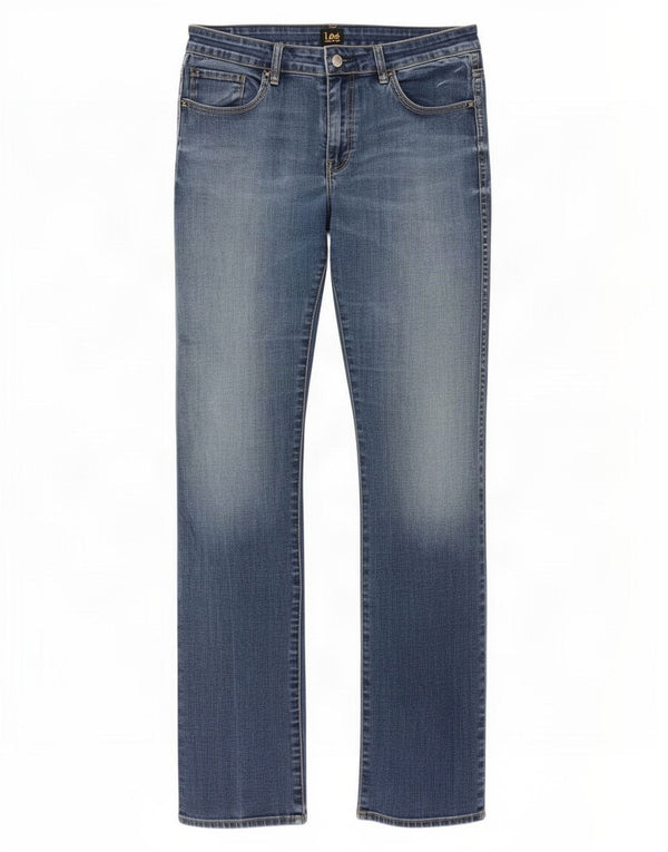 Lee Damen Bootcut Jeans US 13 Large W32 L33 Blaue Baumwolle