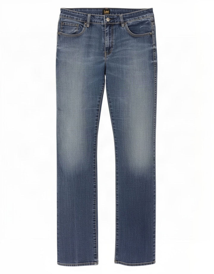 Lee Damen Bootcut Jeans US 13 Large W32 L33 Blaue Baumwolle