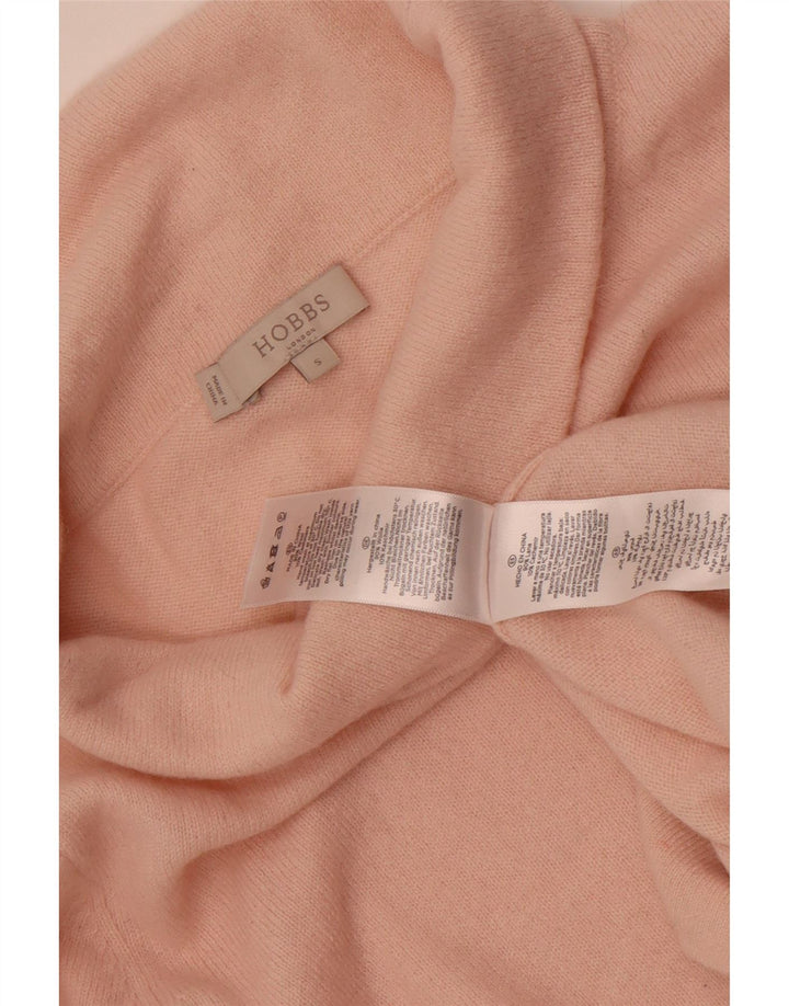 Hobbs Damen Crop Rollkragenpullover Pullover UK 10 Small Rosa Wolle