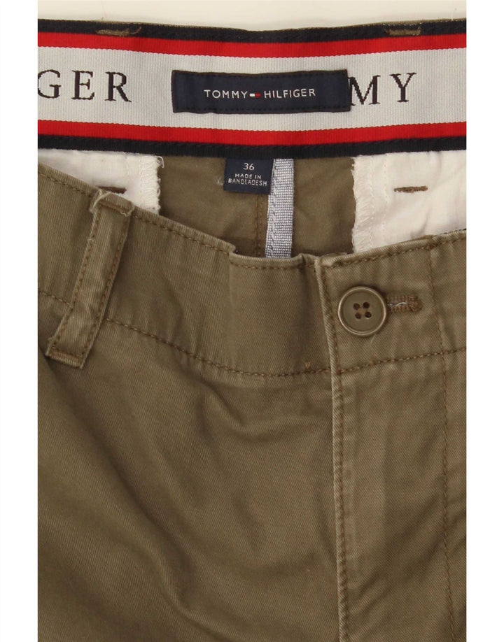 Tommy Hilfiger Herren Cargo-Shorts W36, große Khaki-Baumwolle