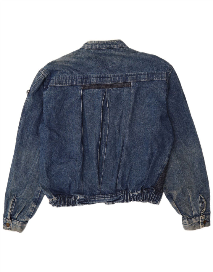 POP 84 Herren Jeansjacke UK 42 XL Blaue Baumwolle