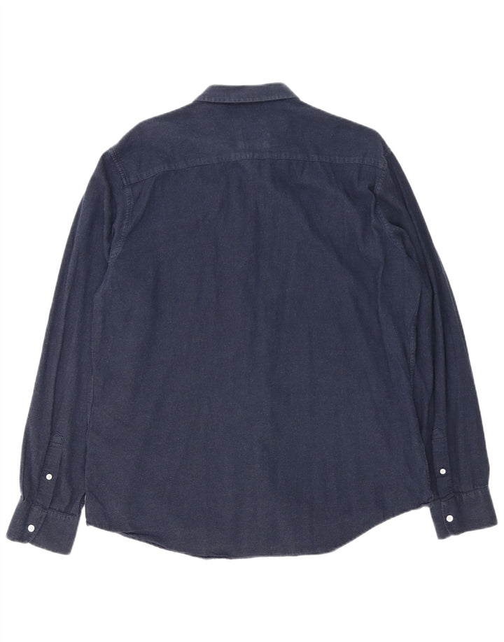 Armani Exchange Herrenhemd XL Marineblau Baumwolle
