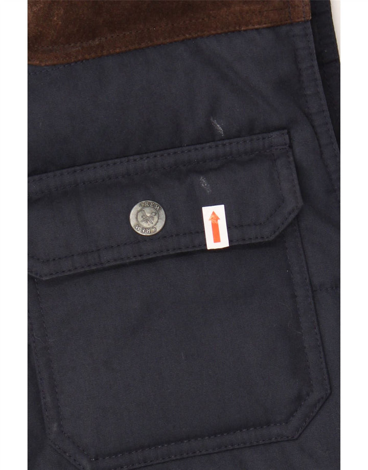 Crew Clothing Herren Wattierte Weste UK 38 Medium Marineblau Polyester