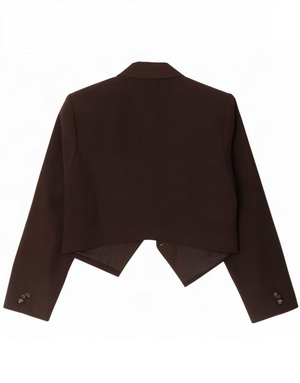 Vintage Damen Bolero Jacke IT 36 XS Schwarz