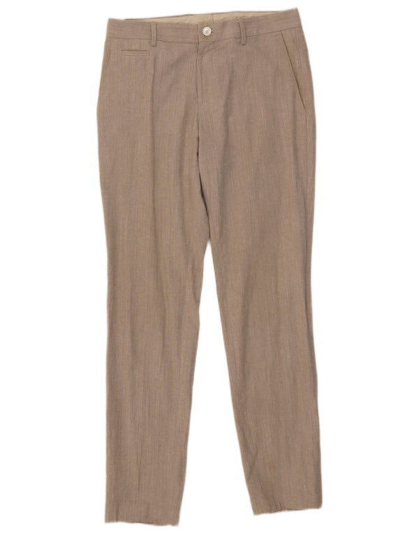 HUGO BOSS Herren Slim Chinohose IT 46 Small W30 L31 Beige Baumwolle