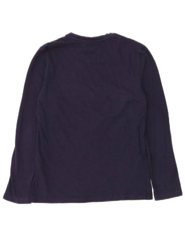 LYLE & SCOTT Langarmshirt für Jungen, 12–13 Jahre, marineblaue Baumwolle