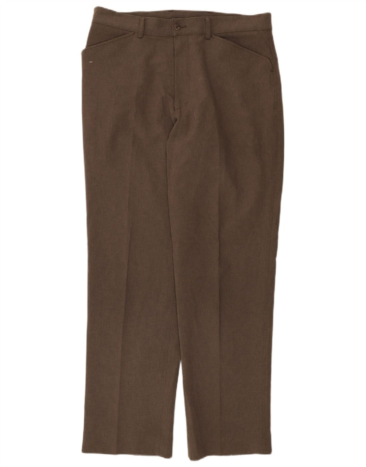 Gerade Chino-Hose für Damen von Farah, W34, L31, braun, Polyester