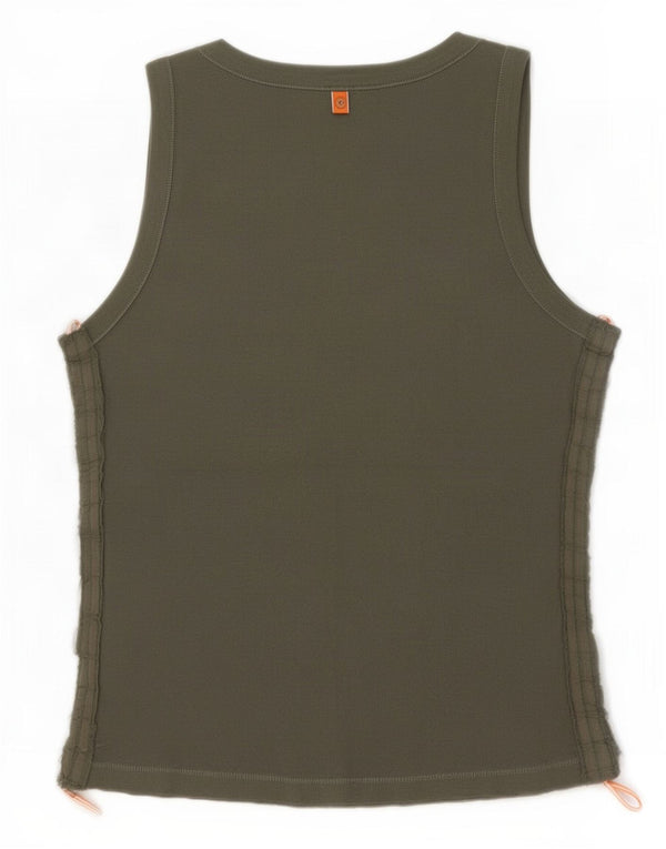 Hugo Boss Damen Weste Top UK 12 Medium Khaki