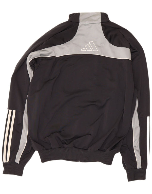 Adidas Herren-Trainingsanzugoberteil mit Grafik, UK 40/42, Mittelschwarz, Farbblock
