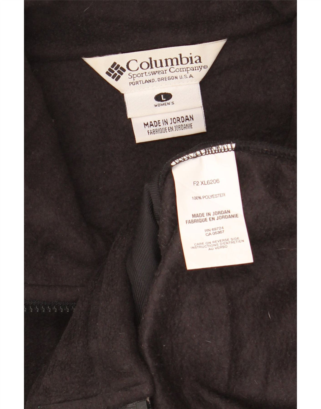 COLUMBIA Damen Fleeceweste UK 16 Large Schwarz Polyester