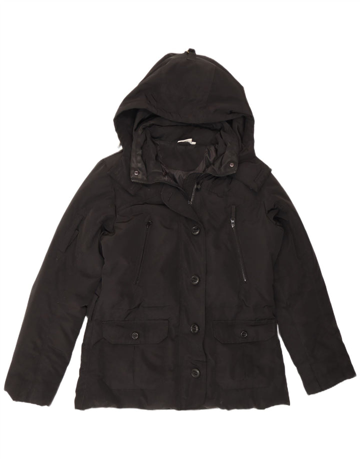 Ellesse Damen-Jacke mit Kapuze, gepolstert, UK 18, XL, Schwarz, Polyester