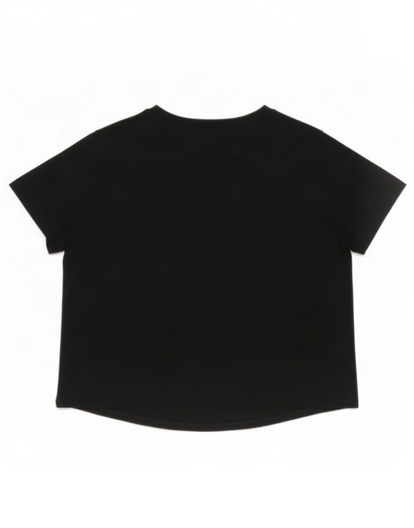 Nike Mädchen-T-Shirt mit Grafik, 12–13 Jahre, Größe L, aus schwarzer Baumwolle