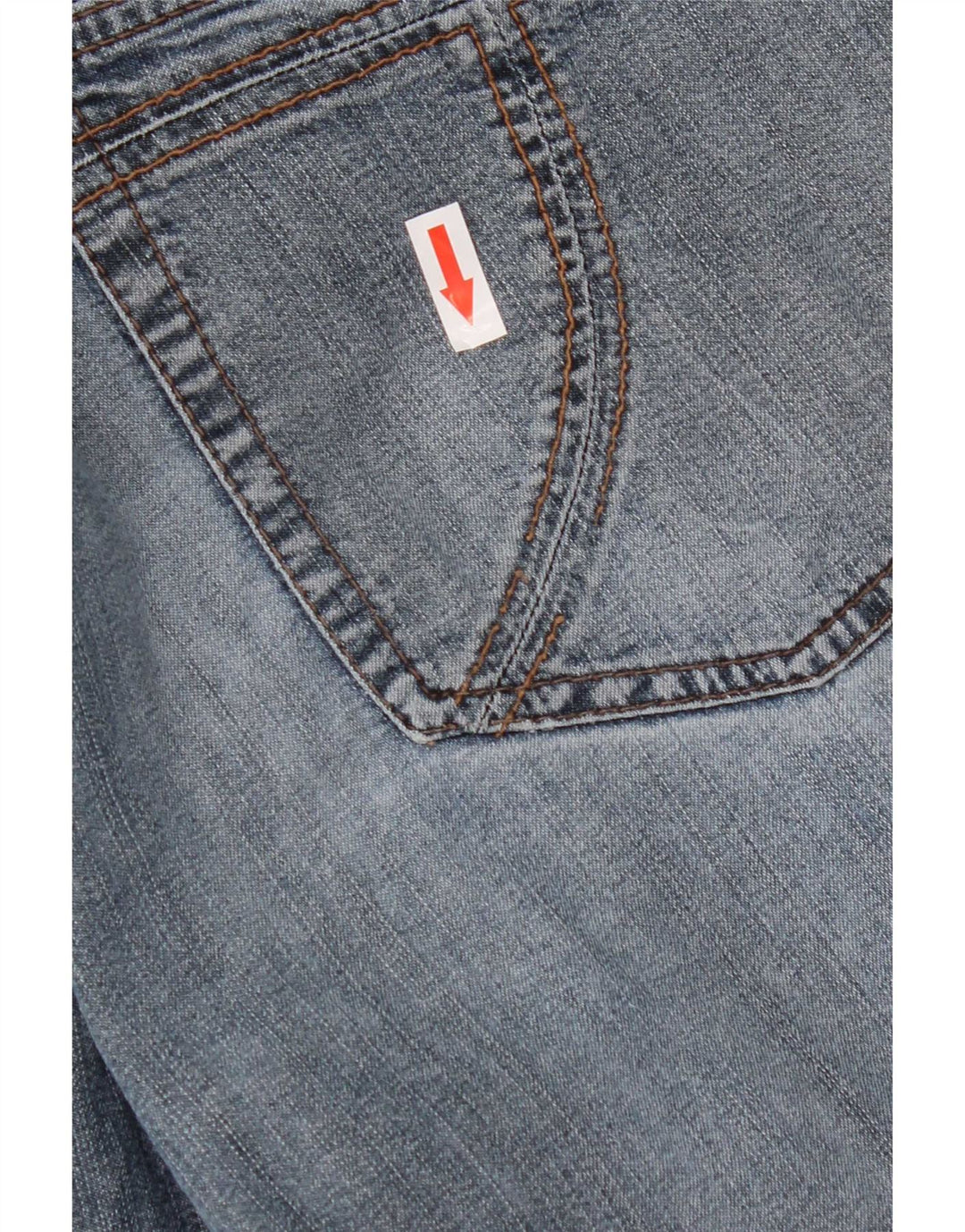 Trussardi Herren Straight Jeans W34 L32 Blaue Baumwolle