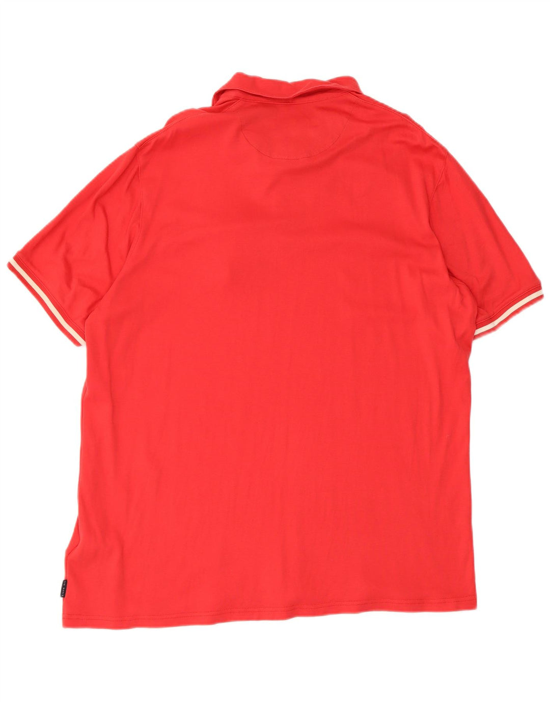 Ted Baker Herren-Poloshirt, Größe 5, XL, rote Baumwolle