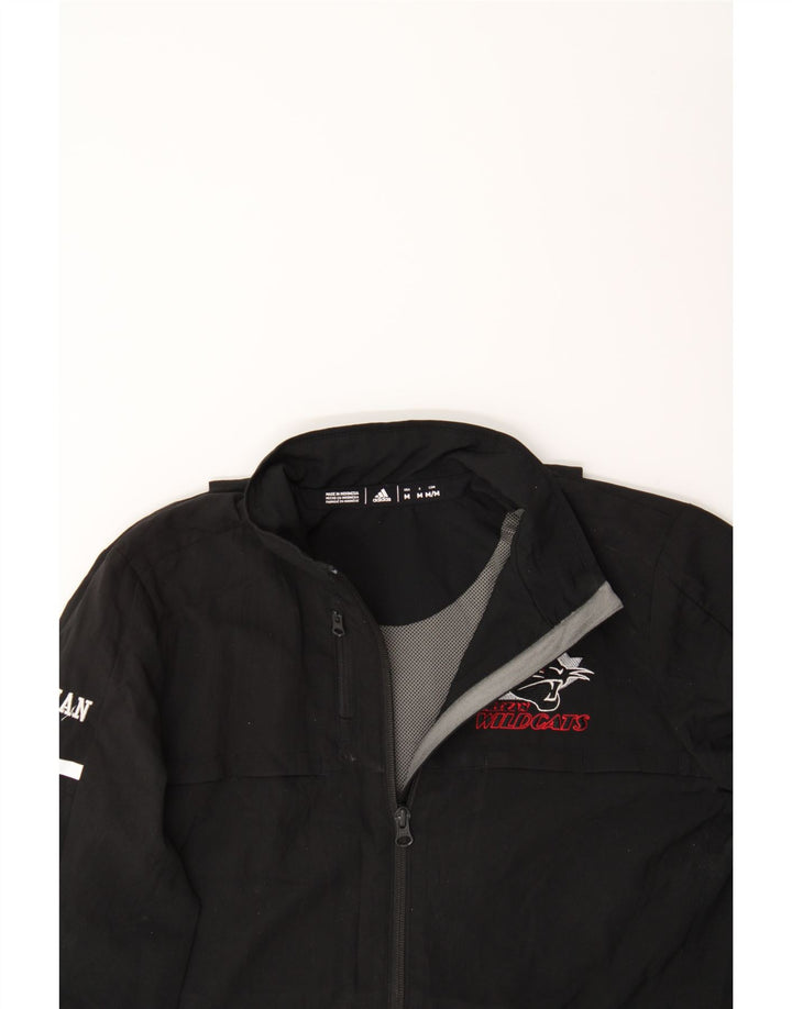ADIDAS Boys Wildcats Graphic Tracksuit Top Jacket 13-14 Years Medium Black Vintage Adidas and Second-Hand Adidas from Messina Hembry 