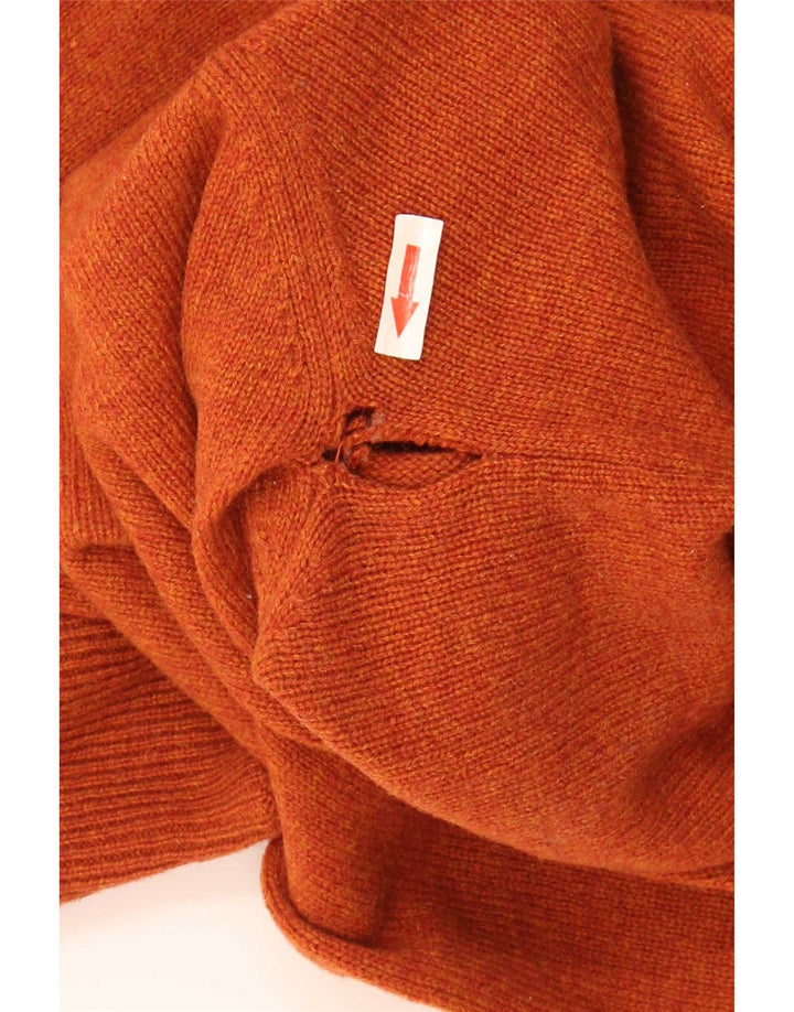 Kappa Herren-Pullover mit Reißverschluss, XL, Orange