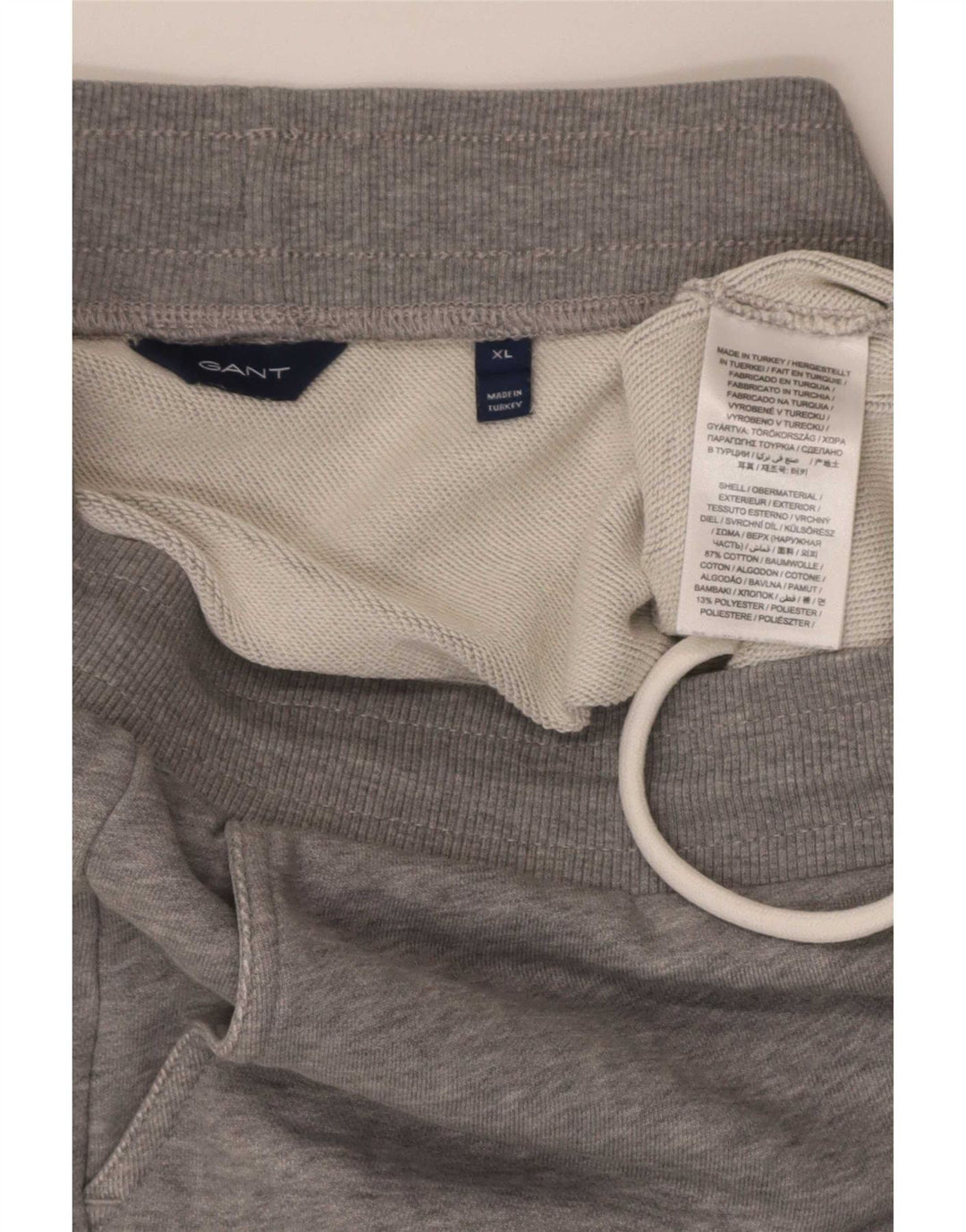 Gant Damen Minirock UK 18 XL Graue Baumwolle