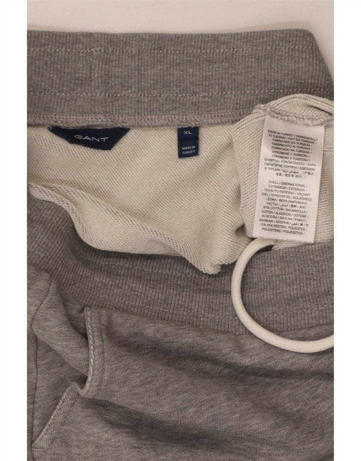 Gant Damen Minirock UK 18 XL Graue Baumwolle