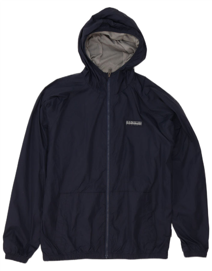 Napapijri Herren Geographic Regular Fit Regenjacke UK 38 Mittel Marineblau