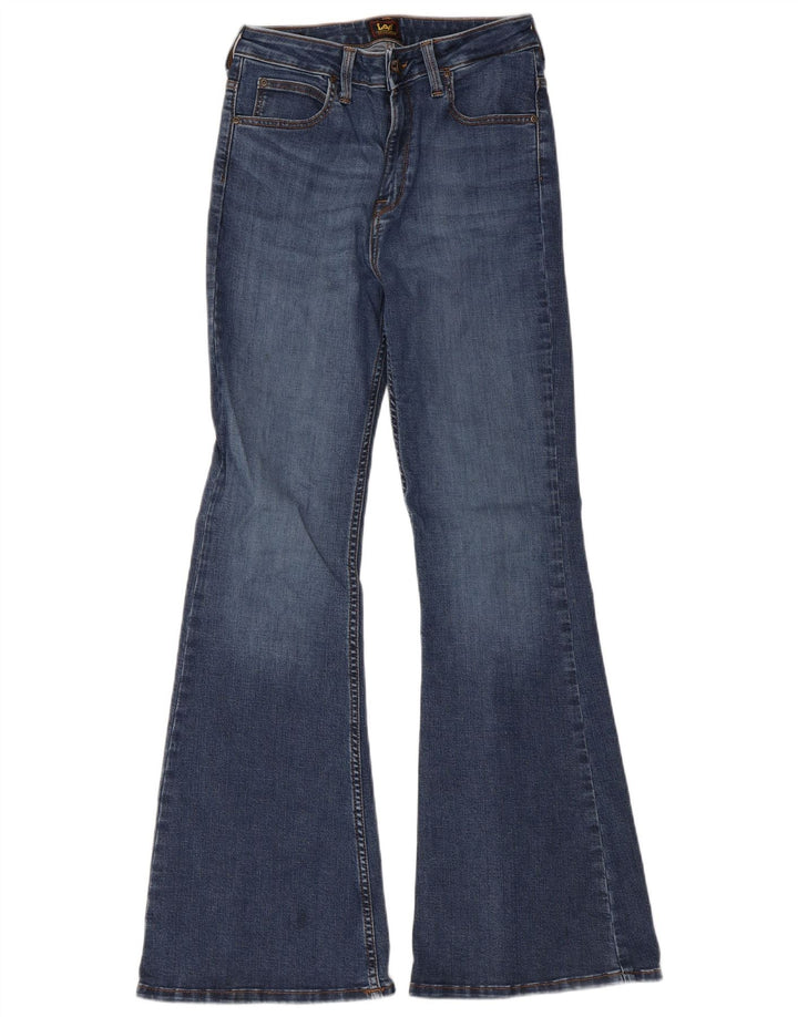 Lee Damen Breese Flared Jeans W29 L31 Blaue Baumwolle