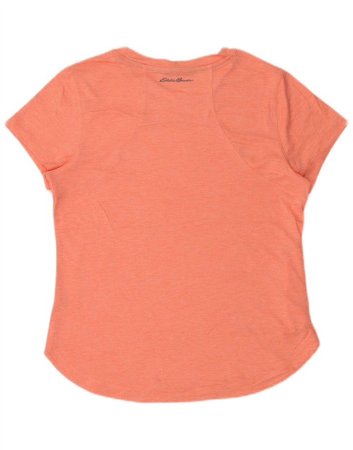 EDDIE BAUER Damen T-Shirt Top UK 14 Mittelrosa Polyester