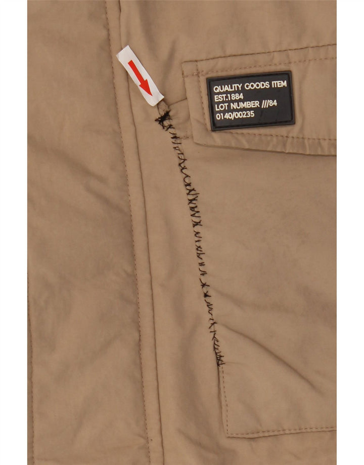 Marks & Spencer Jungen-Windjacke mit Kapuze, 13–14 Jahre, beige, Polyamid