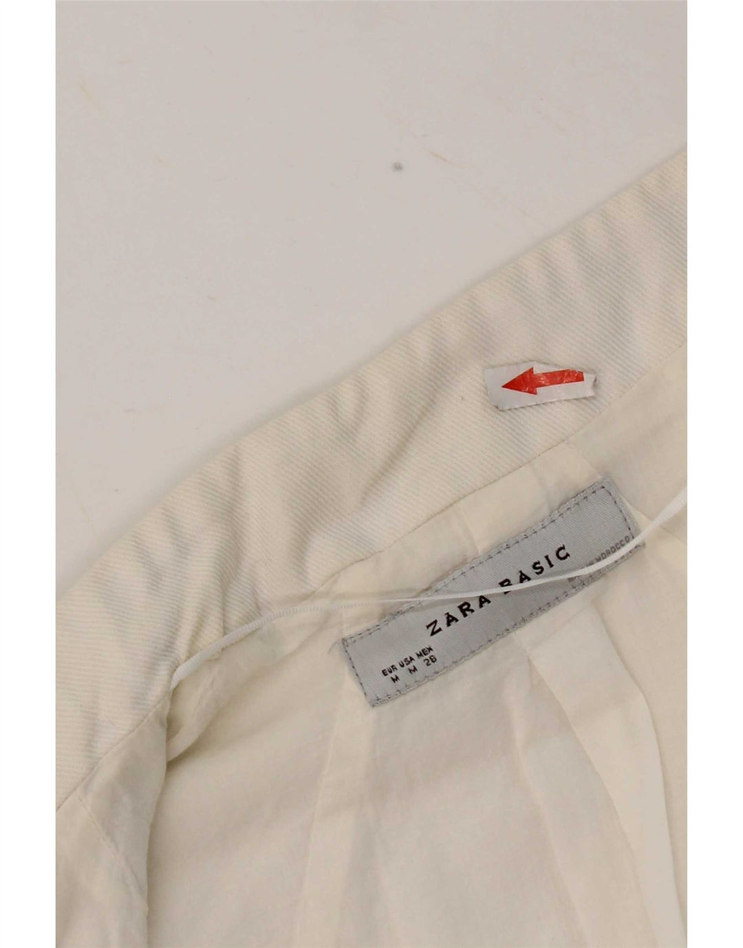 Offene Bolero-Jacke für Damen von Zara, UK 12, mittelweiße Baumwolle