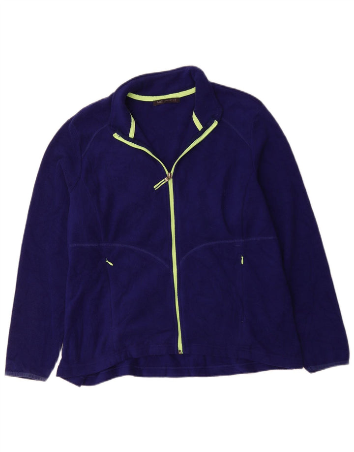 Marks & Spencer Damen Fleecejacke UK 20 2XL Lila Polyester