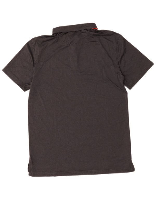 Nike Herren-Poloshirt aus mittelgrauem Polyester