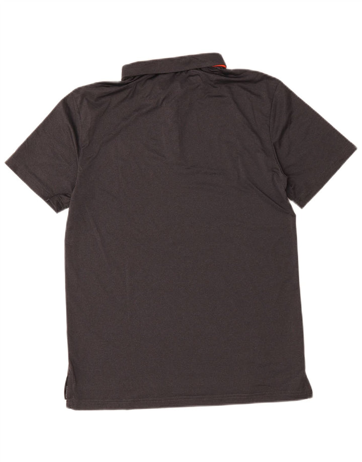 Nike Herren-Poloshirt aus mittelgrauem Polyester