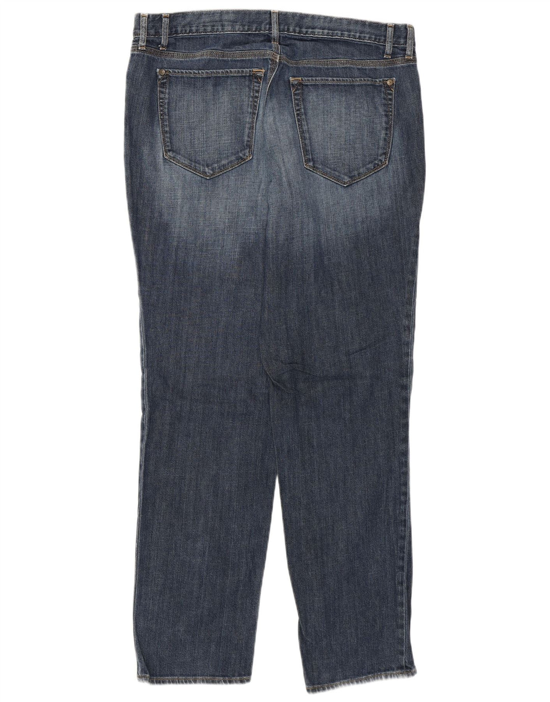 Eddie Bauer Damen Boyfriend Tapered Jeans US 12 Large W34 L30 Blaue Baumwolle