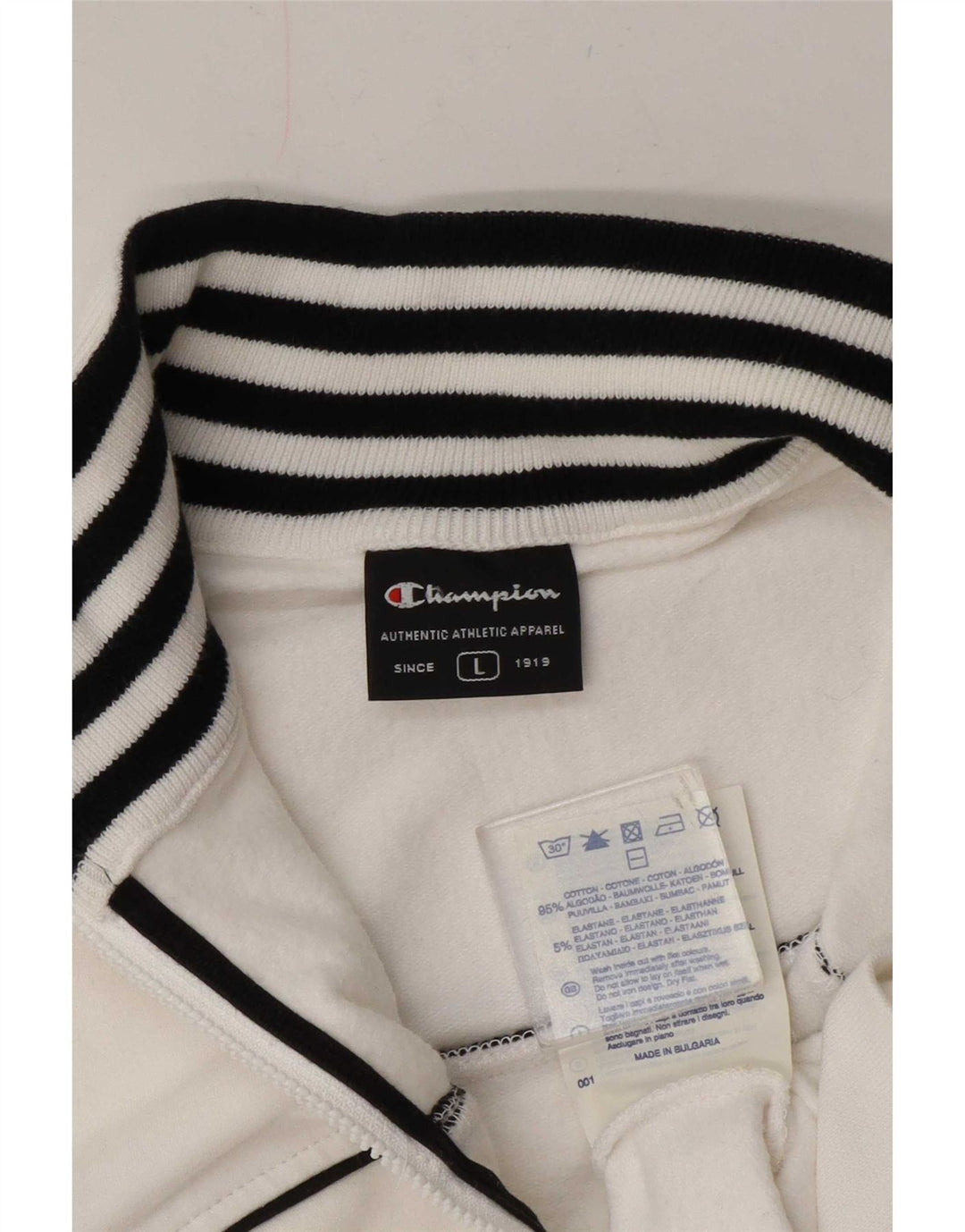 Champion Damen-Trainingsanzugoberteil, UK-Größe 44, Größe L, weiße Baumwolle