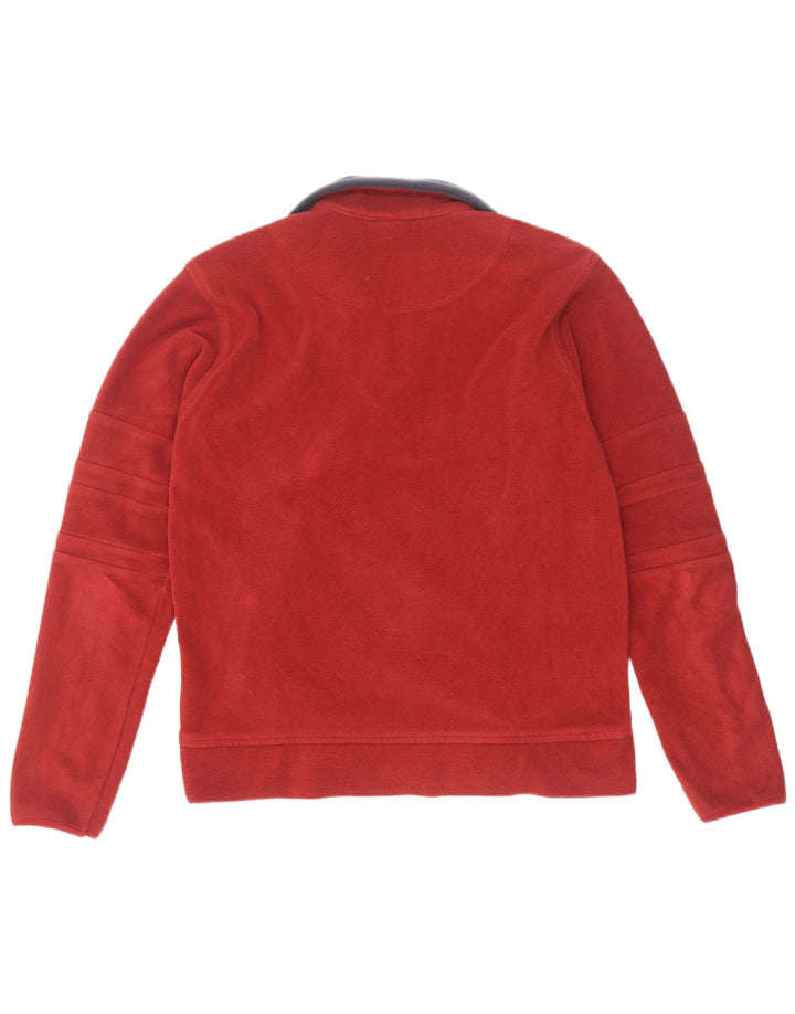 Lotto Herren-Fleecepullover mit Reißverschluss am Hals, mittelrot
