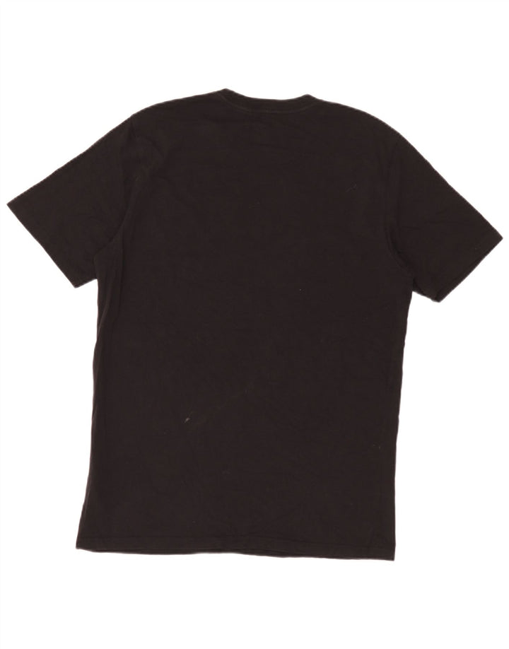 Carhartt Herren Grafik-T-Shirt-Oberteil aus mittelschwarzer Baumwolle