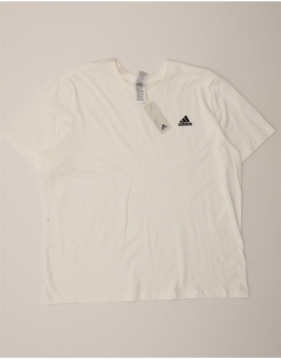Adidas Herren T-Shirt Top 2XL Weiße Baumwolle
