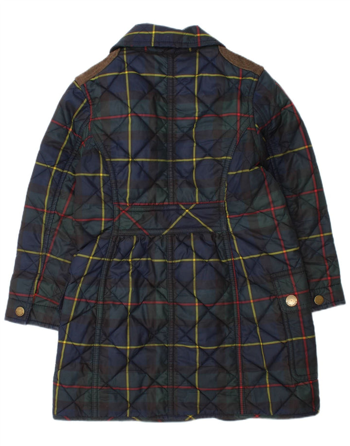 Ralph Lauren Steppjacke für Mädchen, 3–4 Jahre, marineblau kariert