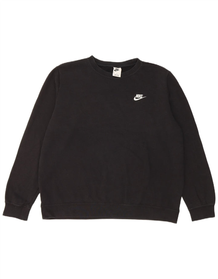 Nike Herren Sweatshirt Pullover XL Schwarz Baumwolle
