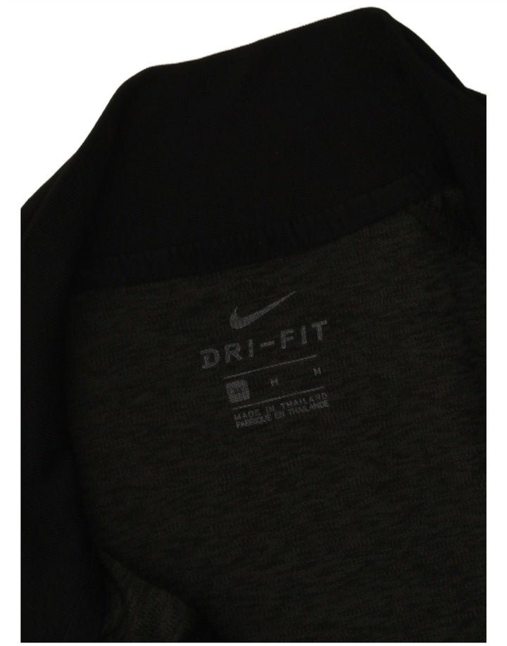 Nike Herren-Dri-Fit-Trainingsanzugoberteil aus mittelgrauem Colourblock-Polyester