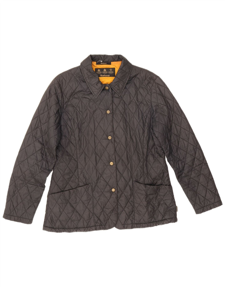 Barbour Damen Steppjacke UK 14 Large Schwarz