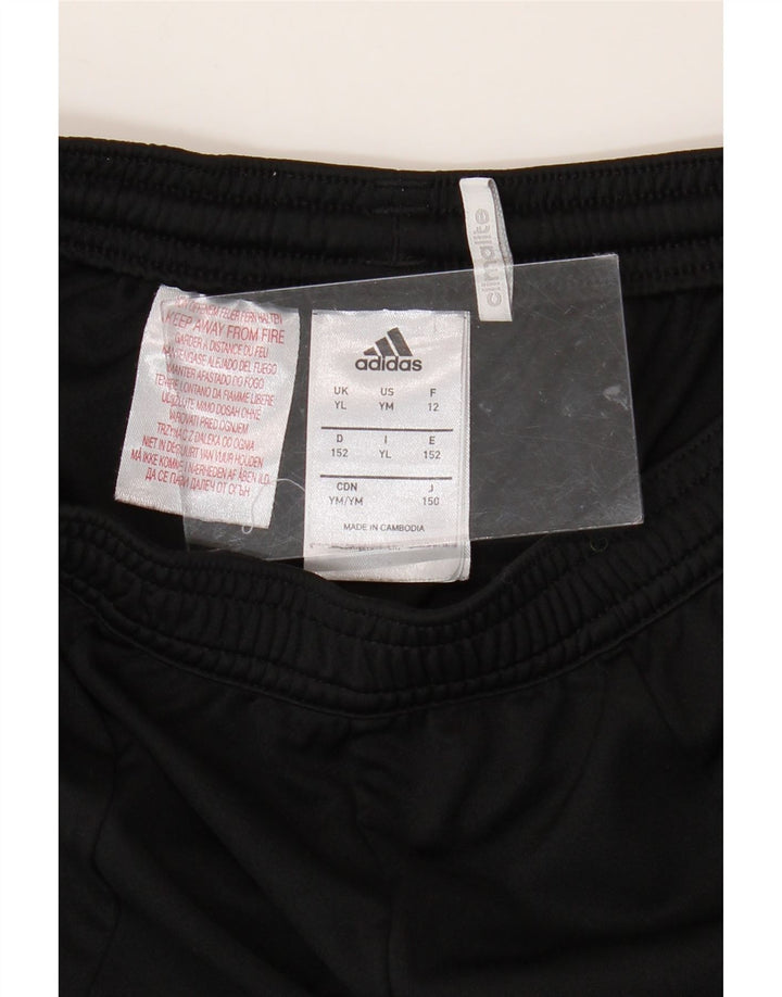 ADIDAS Climalite Sportshorts für Jungen, 11–12 Jahre, Größe L, Schwarz, Farbblock