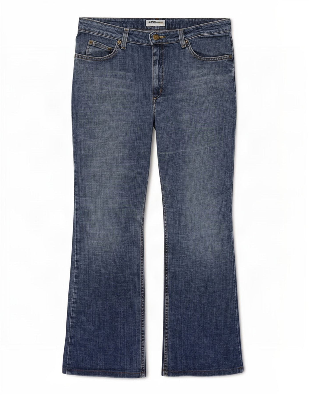 Lee Damen Cameron Bootcut Jeans W36 L28 Blaue Baumwolle