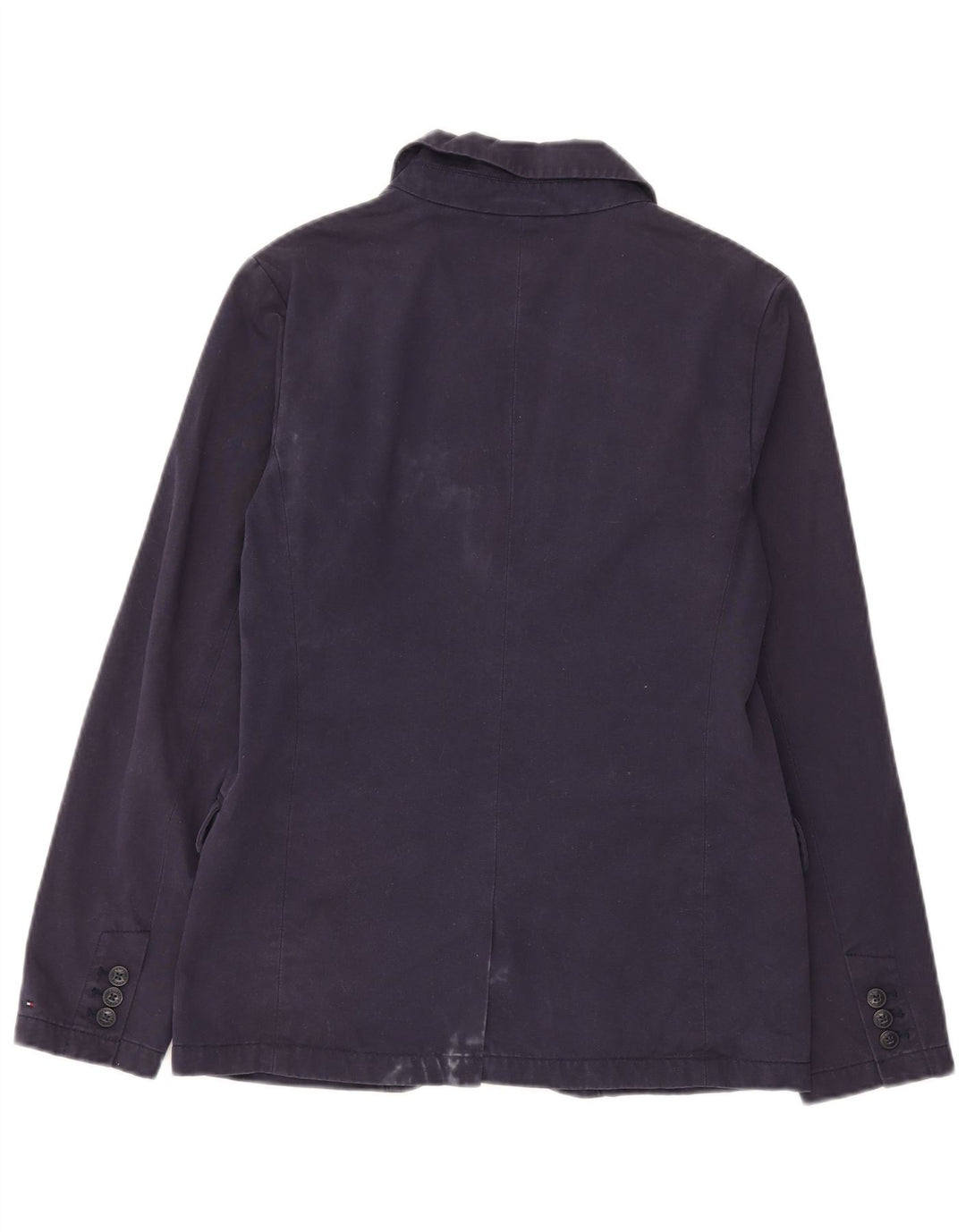 Tommy Hilfiger Jungen-Blazer mit 2 Knöpfen, 15–16 Jahre, marineblaue Baumwolle
