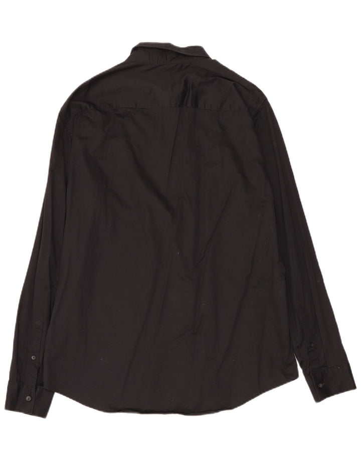 Armani Exchange Herrenhemd XL Schwarz Baumwolle